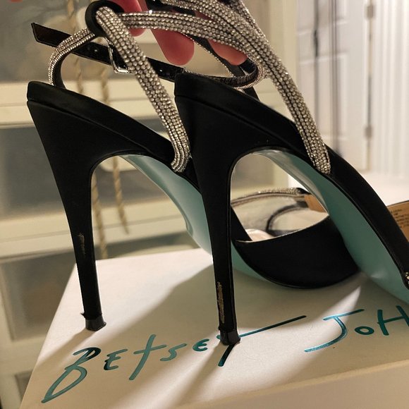 Betsey Johnson Shoes - Betsey Johnson Black and Silver Heels